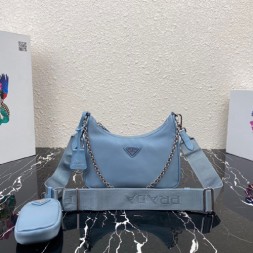 프라다 나일론 체인 스트랩 멀티백 1BH204-12