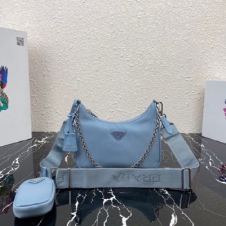 프라다 나일론 체인 스트랩 멀티백 1BH204-12