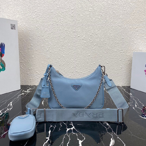 프라다 나일론 체인 스트랩 멀티백 1BH204-12