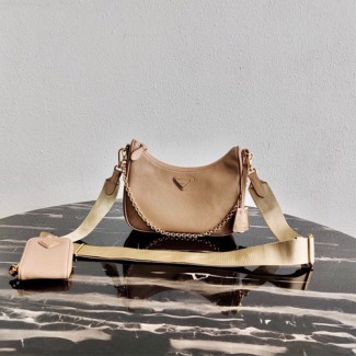 프라다 사피아노 체인 스트랩 멀티백 1BH204 누드