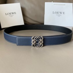 로에베 신상 양면용벨트  LW-6307  블루 은장