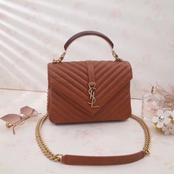 입생로랑 컬리지 숄더백 500839 브라운