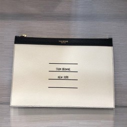 톰브라운 신상 미듐 클러치백 T33269 화이트&블랙