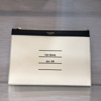 톰브라운 신상 미듐 클러치백 T33269 화이트&블랙