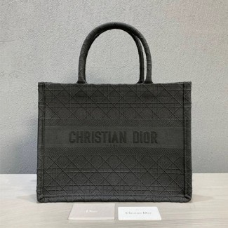 디올 까나쥬 자수 북 토트백 M1296 블랙
