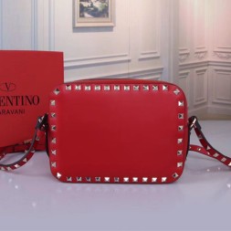 발렌티노 스몰 사이즈 락스터드 크로스 바디 백 RW2B0809 레드 금장