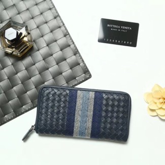보테가 신상 지퍼 장지갑 V85318 네이비