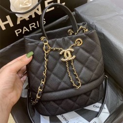 샤넬 신상 스몰 버킷백 AS0894 캐비어 블랙