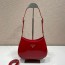 프라다 클레오 브러시드 숄더백 1BC169 페이던트 레드
