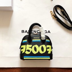 발렌시아가 빌 탑 핸들 백 XXS 550646 멀티