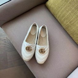구찌 더블 G 가죽 에스파드리유 ‎551890 화이트