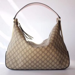 구찌 슈프림 라지 호보 숄더백 477324 브라운