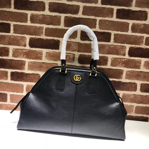 구찌 르벨 라지 탑 핸들 토트백 515937 블랙