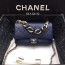 샤넬 신상 플랩백 AS4166 램스킨 네이비