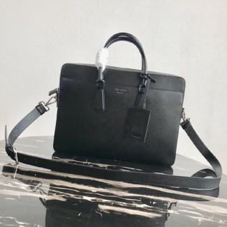 프라다 사피아노 서류가방 2VE008 블랙