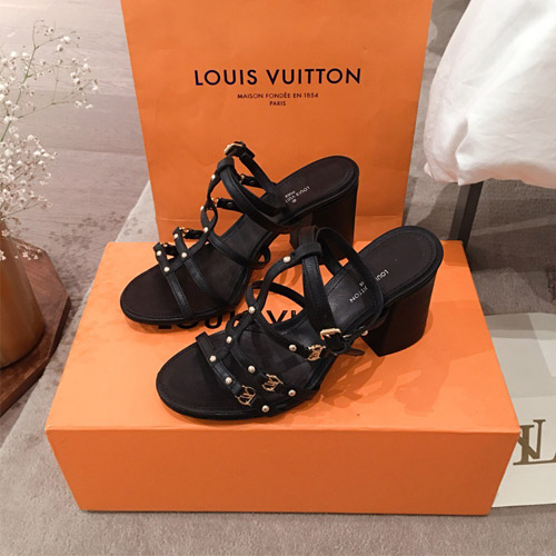 루이비통 여성용 로마샌들 M0338 블랙