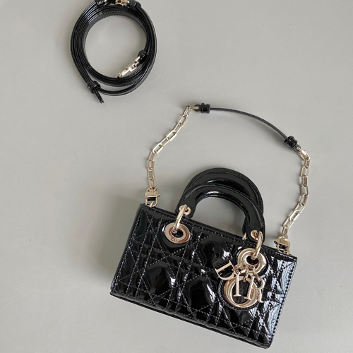 디올  LADY D-JOY 미니백 M0910 유광 블랙