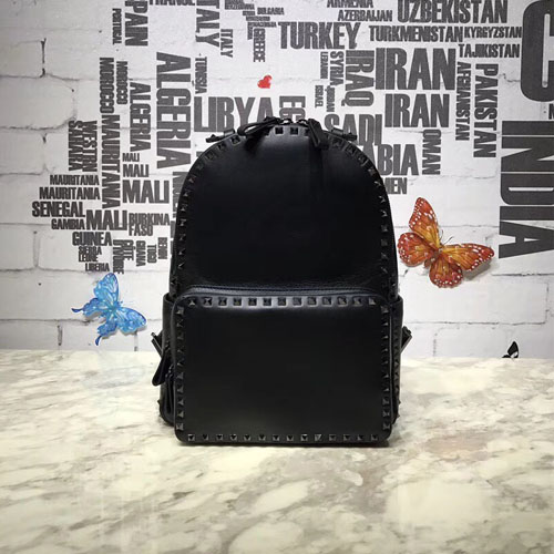 발렌티노 락스터드 백팩 NW0P0271 블랙 메탈