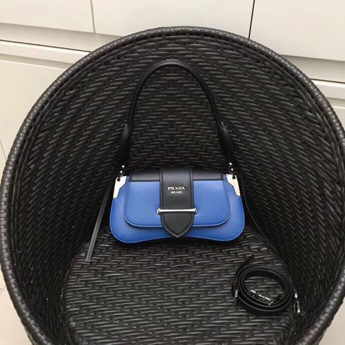 프라다 시도니 가죽 숄더백 1BD168 블루
