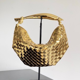 보테가 사르딘 탑 핸들 백 716082 골드