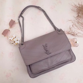 입생로랑 니키 체인 숄더백 498883 그레이