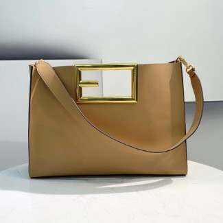 펜디 웨이 미디엄 숄더 토트백 8BH391 베이지