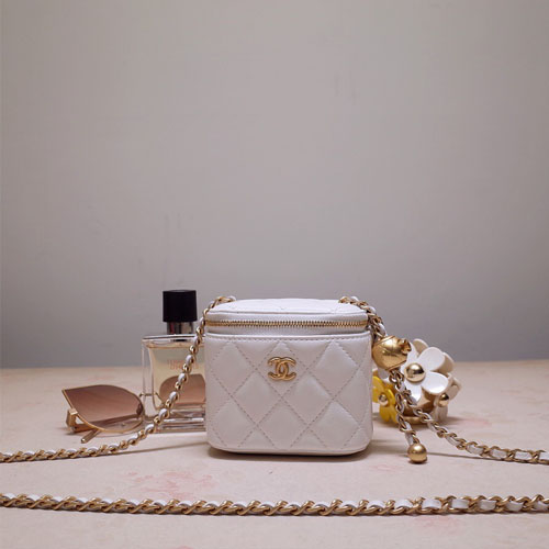 샤넬 미니 클래식 체인 코스메틱 케이스 AP1340 화이트