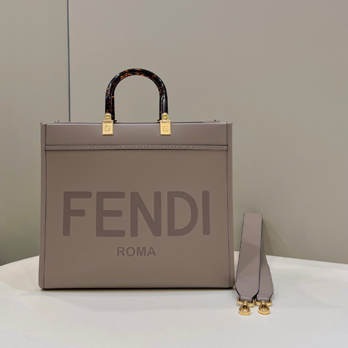 펜디 선샤인 미디엄 쇼퍼백 8BH386 그레이