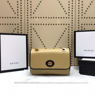 구찌 신상 가죽 스몰 숄더백 576421 베이지