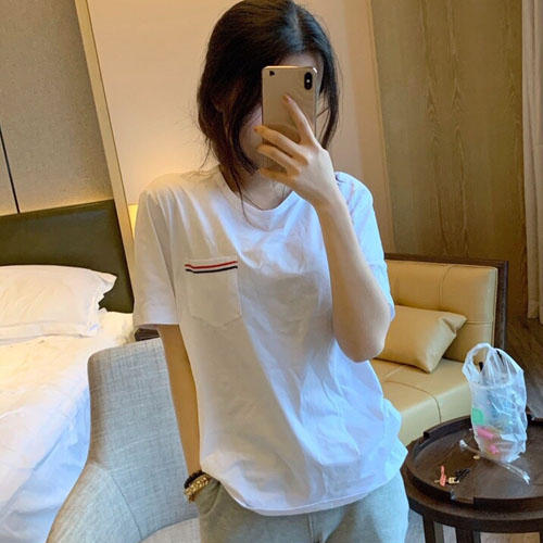 톰브라운 남여공용 티셔츠 TB8712 화이트