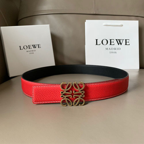 로에베 신상 양면용 벨트 LW-6311  레드 금장