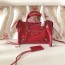 발렌시아가 클래식 미듐 로고 스트랩 시티백 300297 레드
