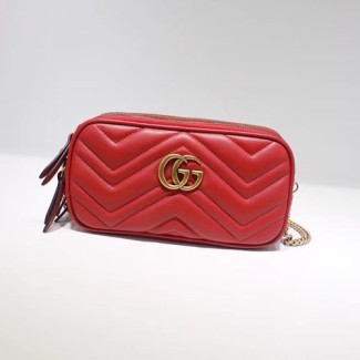 구찌 GG 마몽 미니 체인 백 546581 레드