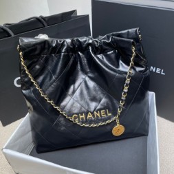 샤넬 22백 미디엄 숄더백 AS3261 블랙