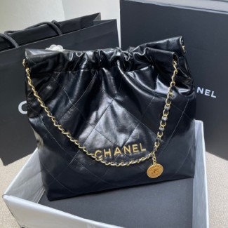 샤넬 22백 미디엄 숄더백 AS3261 블랙