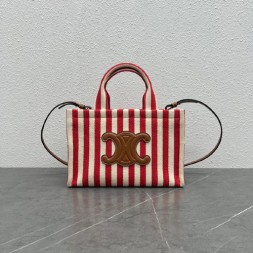 셀린느 스몰 카다스 타이스 스트라이프 토트백 199162-1