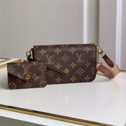 루이비통 펠리시 스트랩 & 고 M80091 핑크 스트랩