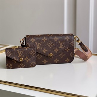 루이비통 펠리시 스트랩 & 고 M80091 핑크 스트랩