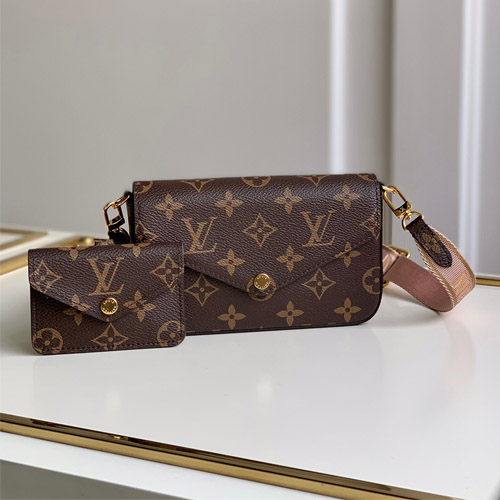 루이비통 펠리시 스트랩 & 고 M80091 핑크 스트랩