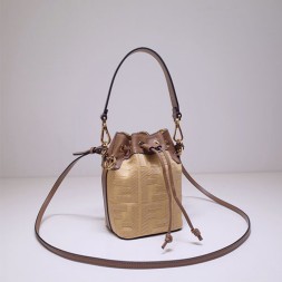 펜디 캔버스 몬트레조 버킷백 6F1891 베이지