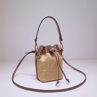 펜디 캔버스 몬트레조 버킷백 6F1891 베이지