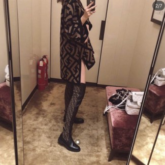 펜디 신상 하이 부츠 FD46065