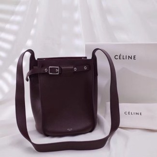 셀린느 빅백 버킷백 183343 버건디