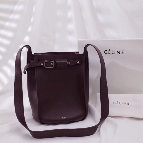 셀린느 빅백 버킷백 183343 버건디